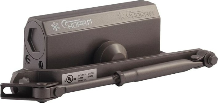 Доводчик дверной НОРА-М 3S мал. морозостойкий "Графит/Бронза" [4995]
