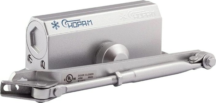 Доводчик дверной НОРА-М 3S мал. морозостойкий "Серебро" [4998]