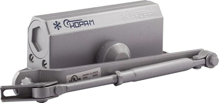 Доводчик дверной НОРА-М 3S мал. морозостойкий "Серый" [4997]