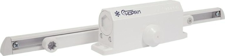 Доводчик дверной НОРА-М 3S Slider морозостойкий "Белый" [18762]