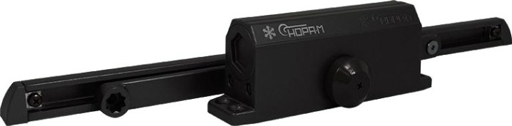 Доводчик дверной НОРА-М 3S Slider морозостойкий "Черный" [18947]