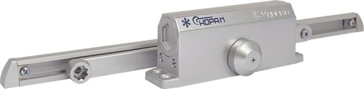 Доводчик дверной НОРА-М 3S Slider морозостойкий "Серебро" [18764]