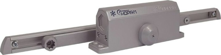 Доводчик дверной НОРА-М 3S Slider морозостойкий "Серый" [18765]