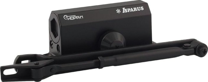 Доводчик дверной НОРА-М 410 ISPARUS морозостойкий "Черный" [18356]