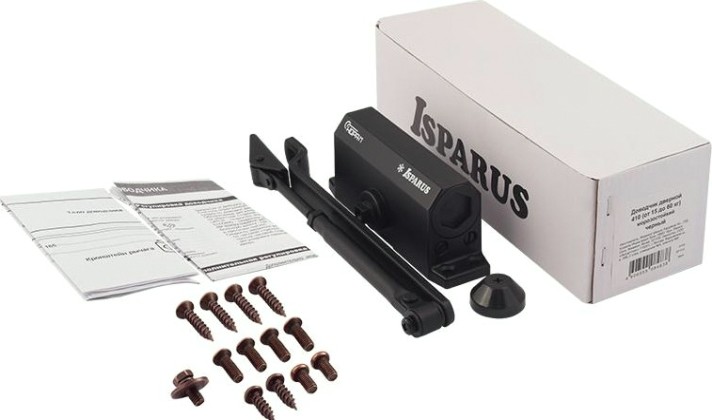 Доводчик дверной НОРА-М 410 ISPARUS морозостойкий "Черный" [18356]