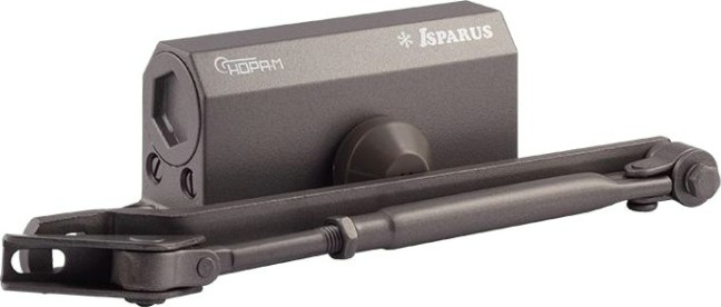 Доводчик дверной НОРА-М 410 ISPARUS морозостойкий "Графит" [17197]