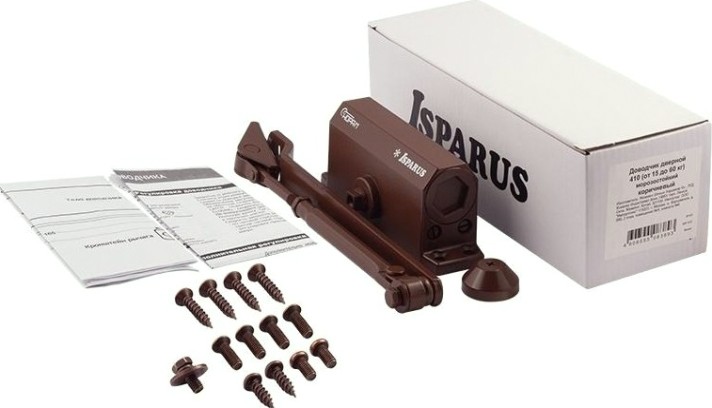 Доводчик дверной НОРА-М 410 ISPARUS морозостойкий "Коричневый" [17200]