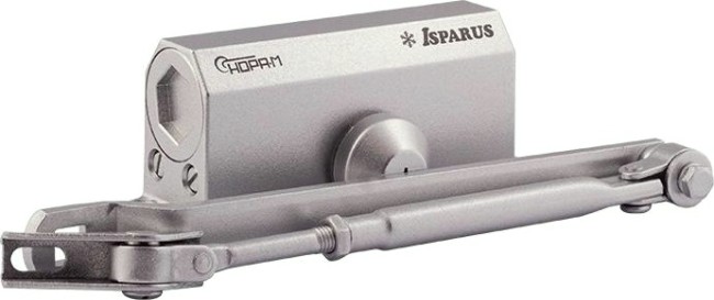 Доводчик дверной НОРА-М 410 ISPARUS морозостойкий "Серебро" [17199]