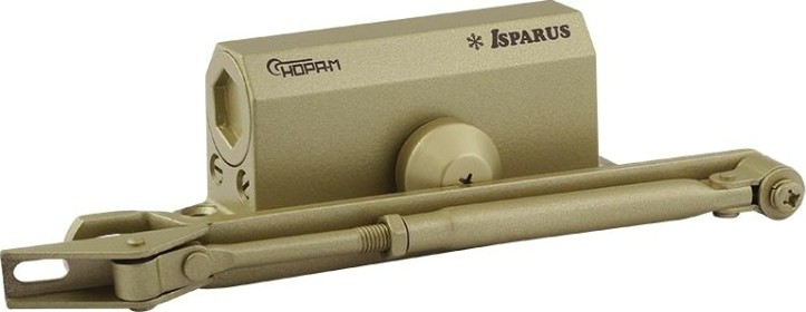 Доводчик дверной НОРА-М 410 ISPARUS морозостойкий "Золото" [18342]