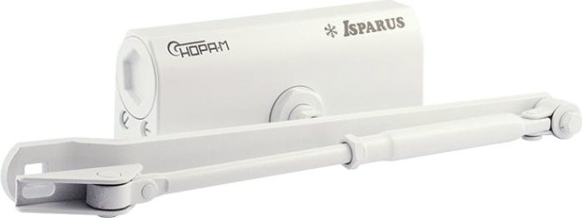 Доводчик дверной НОРА-М 440 ISPARUS морозостойкий "Белый" [17201]