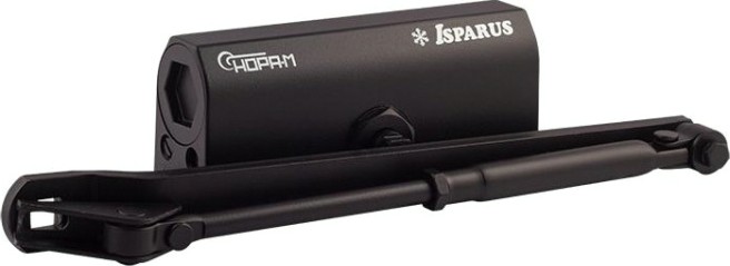 Доводчик дверной НОРА-М 440 ISPARUS морозостойкий "Черный" [17206]