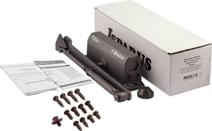 Доводчик дверной НОРА-М 440 ISPARUS морозостойкий "Графит" [17203]