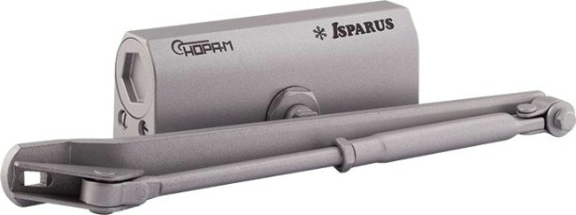 Доводчик дверной НОРА-М 440 ISPARUS морозостойкий "Серый" [17204]