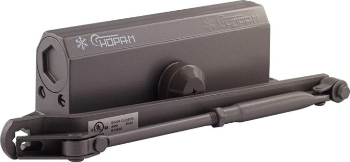 Доводчик дверной НОРА-М 4S морозостойкий "Графит" [5000]