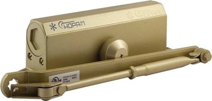 Доводчик дверной НОРА-М 4S морозостойкий "Золото" [5001]