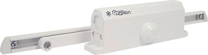 Доводчик дверной НОРА-М 4S Slider морозостойкий "Белый" [18767]