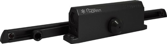 Доводчик дверной НОРА-М 4S Slider морозостойкий "Черный" [18948]