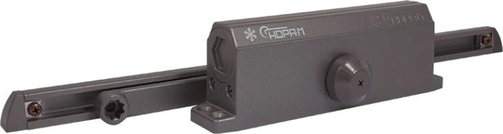 Доводчик дверной НОРА-М 4S Slider морозостойкий "Графит" [18768]