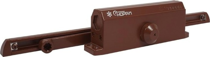 Доводчик дверной НОРА-М 4S Slider морозостойкий "Коричневый" [18771]