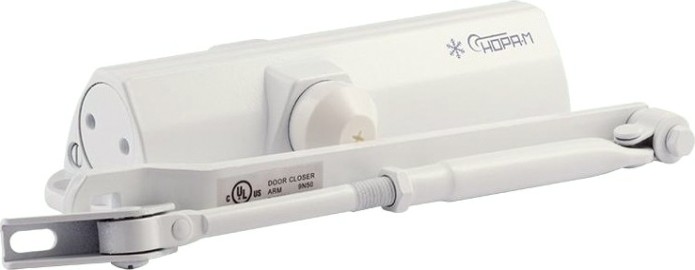 Доводчик дверной НОРА-М 4ST морозостойкий "Белый" [16645]