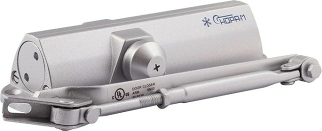 Доводчик дверной НОРА-М 4ST морозостойкий "Серебро" [16649]