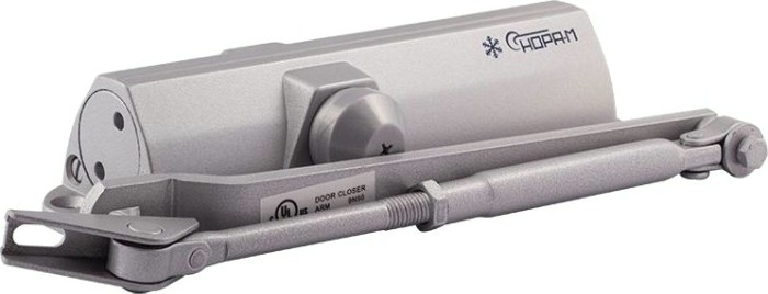 Доводчик дверной НОРА-М 4ST морозостойкий "Серый" [16648]