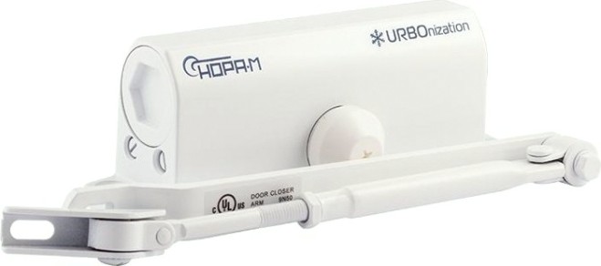 Доводчик дверной НОРА-М 520 URBOnization морозостойкий "Белый" [16605]