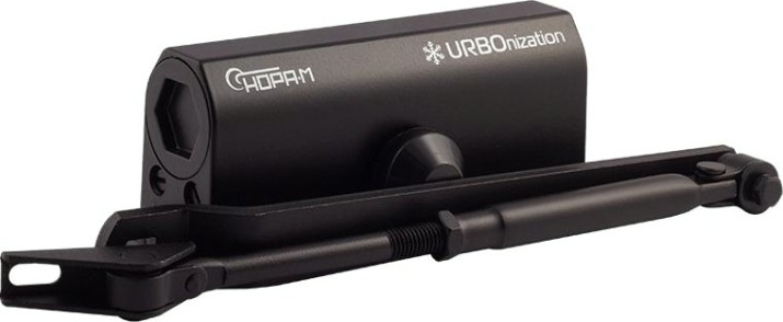 Доводчик дверной НОРА-М 520 URBOnization морозостойкий "Черный" [16610]