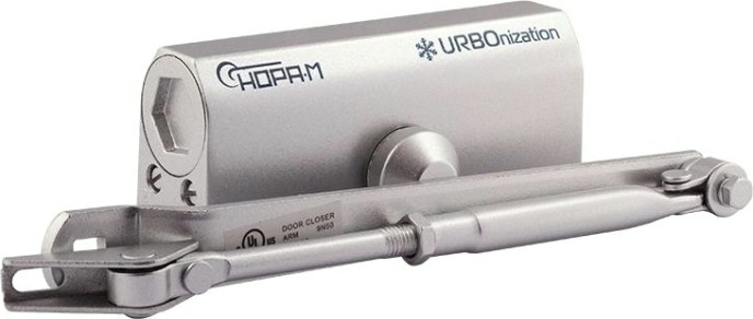 Доводчик дверной НОРА-М 520 URBOnization морозостойкий "Серебро" [16608]