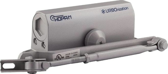 Доводчик дверной НОРА-М 520 URBOnization морозостойкий "Серый" [16607]