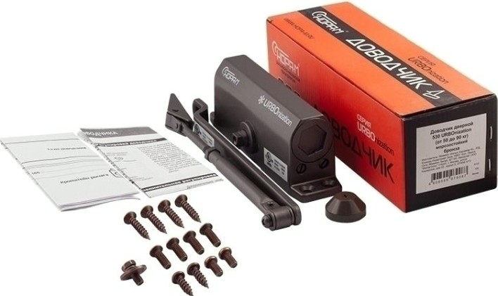 Доводчик дверной НОРА-М 530 URBOnization морозостойкий "Графит" [16612]