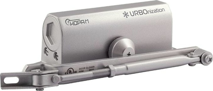 Доводчик дверной НОРА-М 530 URBOnization морозостойкий "Серебро" [16614]