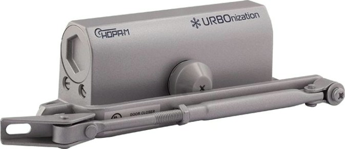 Доводчик дверной НОРА-М 530 URBOnization морозостойкий "Серый" [16613]