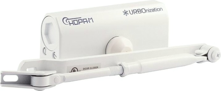 Доводчик дверной НОРА-М 530F URBOnization с фиксацией "Белый" [18394]