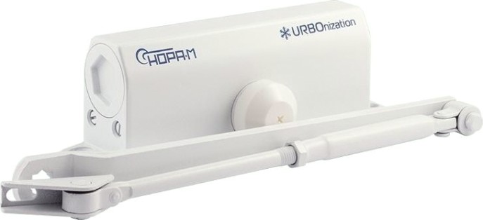 Доводчик дверной НОРА-М 540 URBOnization морозостойкий "Белый" [16633]