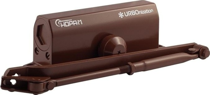 Доводчик дверной НОРА-М 540 URBOnization морозостойкий "Коричневый" [16638]