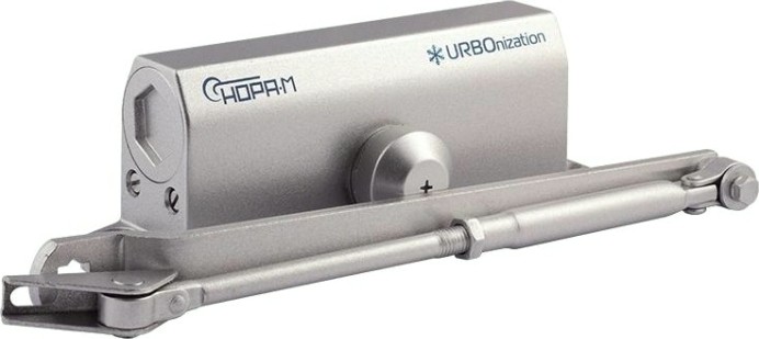 Доводчик дверной НОРА-М 540 URBOnization морозостойкий "Серебро" [16636]