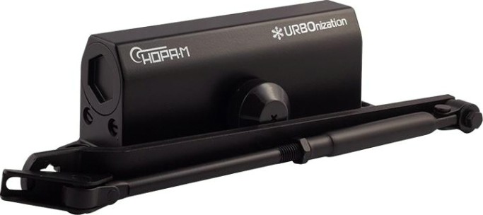 Доводчик дверной НОРА-М 550 URBOnization морозостойкий "Черный" [16644]