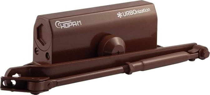 Доводчик дверной НОРА-М 550 URBOnization морозостойкий "Коричневый" [16641]