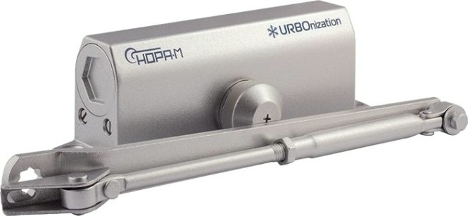 Доводчик дверной НОРА-М 550 URBOnization морозостойкий "Серебро" [16643]