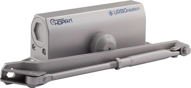 Доводчик дверной НОРА-М 550 URBOnization морозостойкий "Серый" [16642]