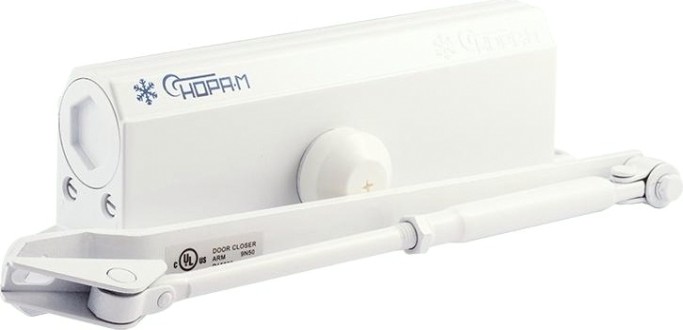 Доводчик дверной НОРА-М 5S морозостойкий "Белый" [5004]