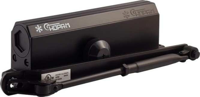 Доводчик дверной НОРА-М 5S морозостойкий "Черный" [14880]