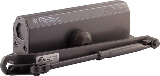 Доводчик дверной НОРА-М 5S морозостойкий "Графит" [5005]