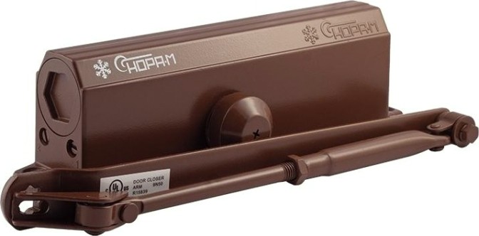 Доводчик дверной НОРА-М 5S морозостойкий "Коричневый" [15889]