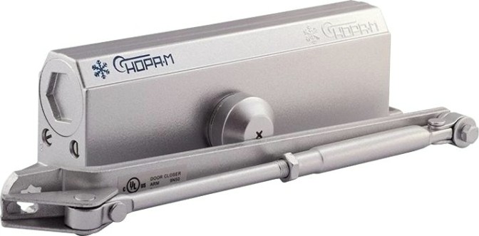 Доводчик дверной НОРА-М 5S морозостойкий "Серый" [5007]