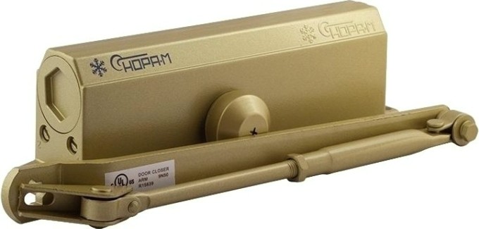 Доводчик дверной НОРА-М 5S морозостойкий "Золото" [5006]