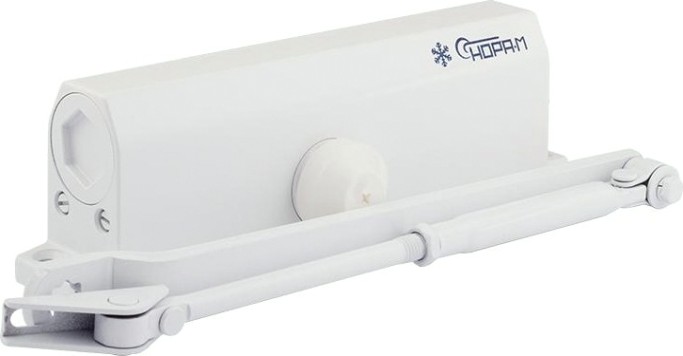 Доводчик дверной НОРА-М 740DA "Белый" [18409]