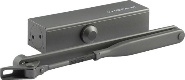 Доводчик дверной НОРА-М 820 с рычажной тягой "Графит" [19271]