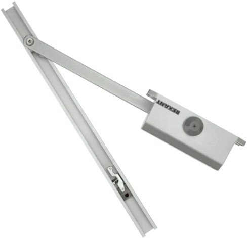 Доводчик дверной REXANT 46-0511 со скользящей тягой для дверей до 65 кг Доводчик дверной REXANT 46-0511 со скользящей тягой для дверей до 65 кг